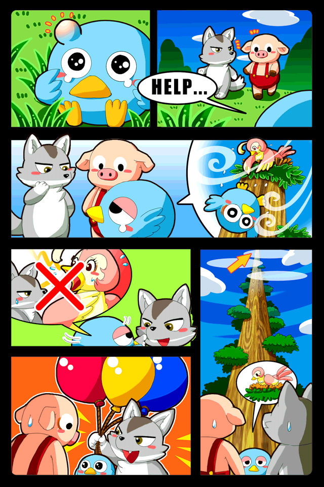 Screenshot Ballooning Pigs for iPhone/iPad Screenshot Ballooning Pigs for iPhone/iPad